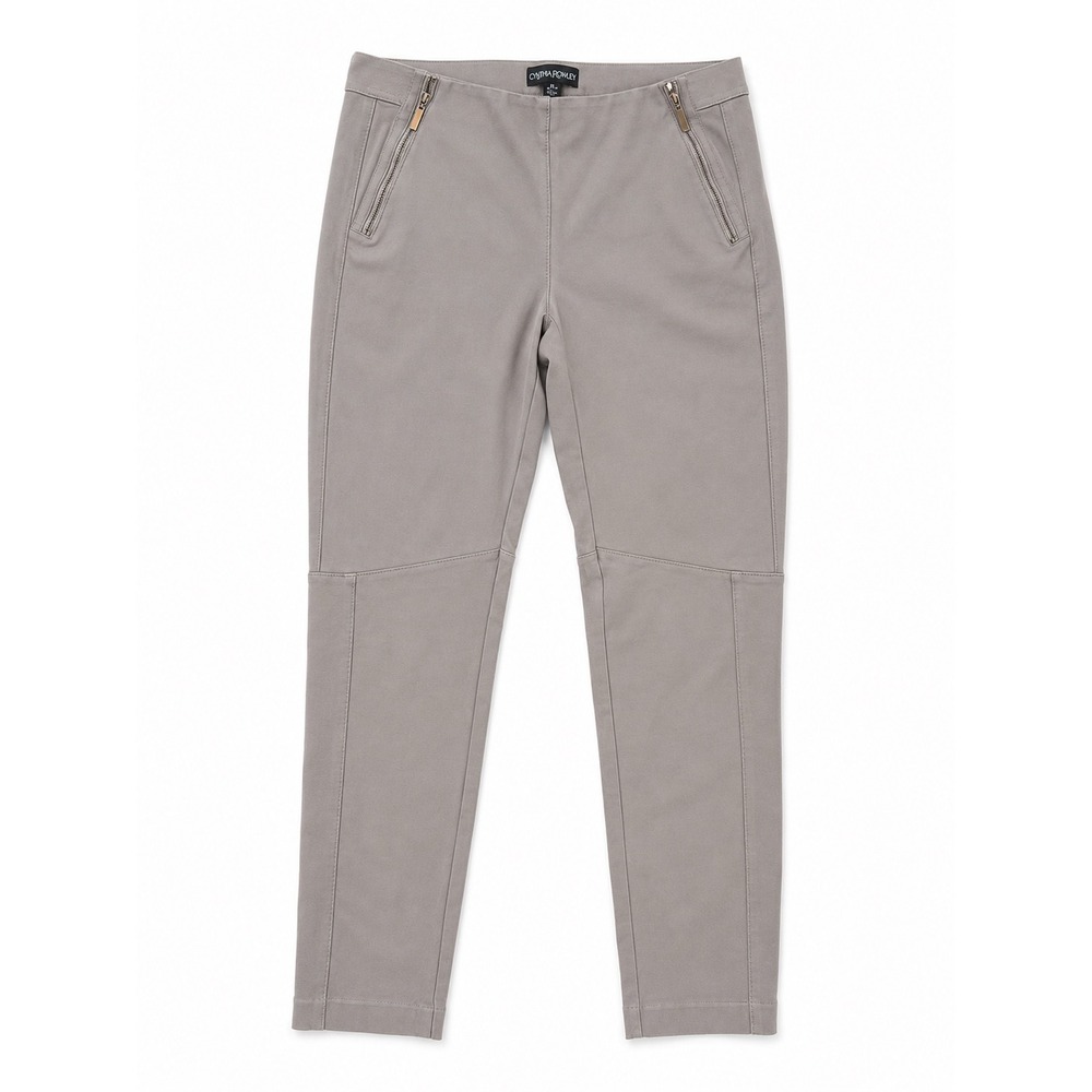Cynthia Rowley Gray Pull-On Slim Ankle Pants Women's Size Medium Stretch Casual